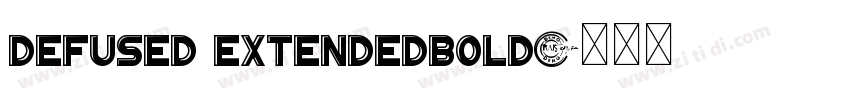 defused extendedbold字体转换
